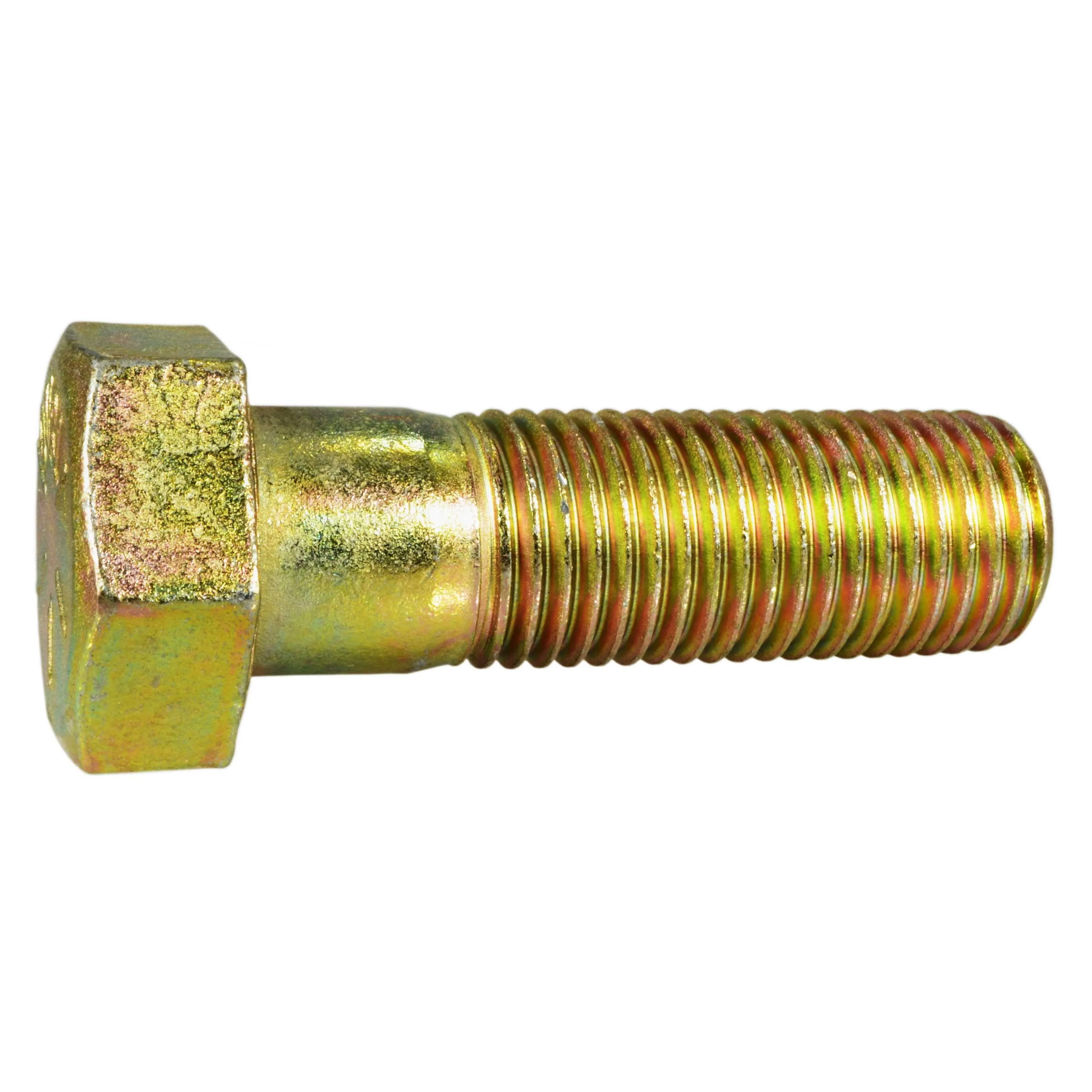 1-1/4"-7 x 4" Zinc Plated Grade 8 Steel Coarse Thread Hex Cap Screws (2 pcs.)