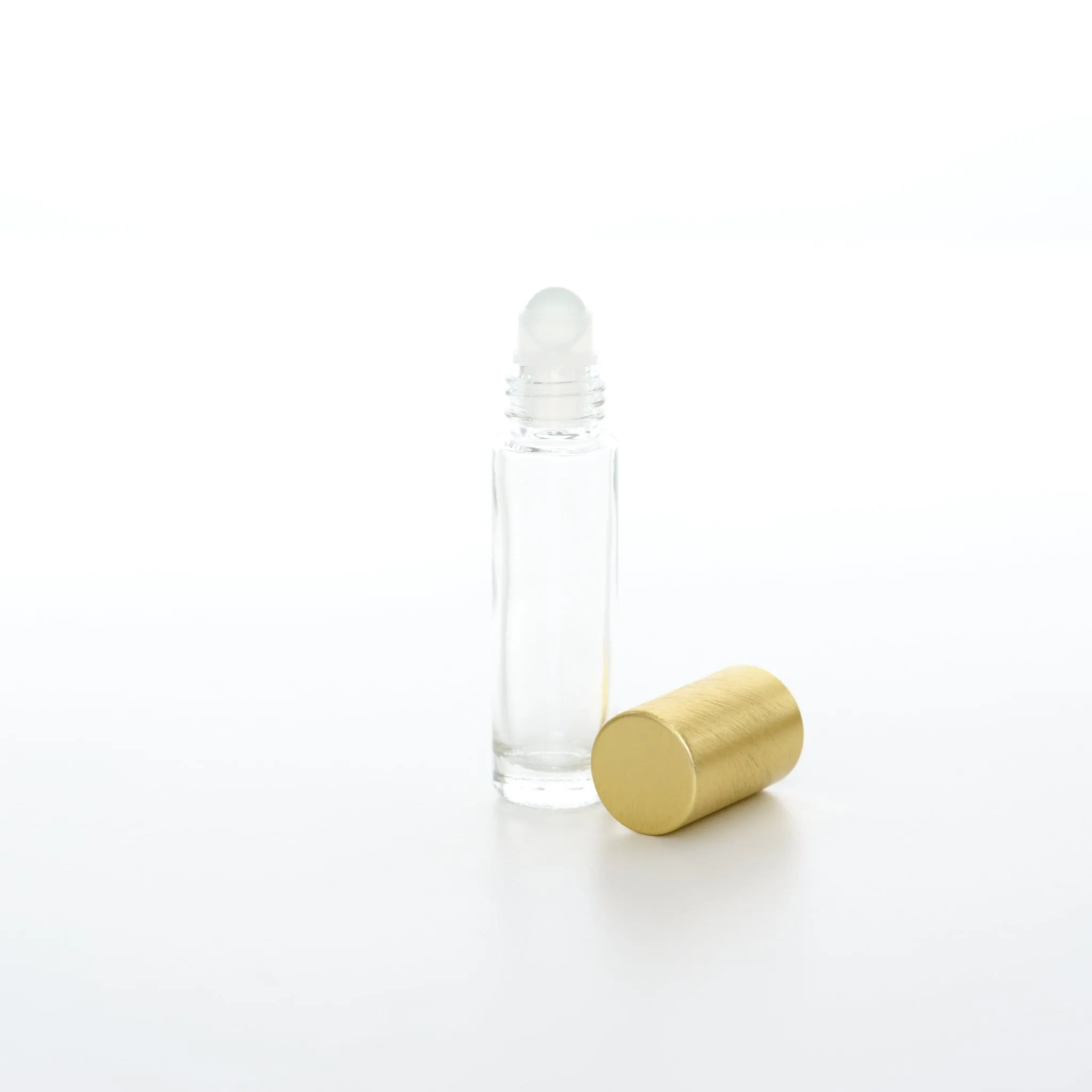 10ml Frosted Bottles with Brushed Lids - 5pk