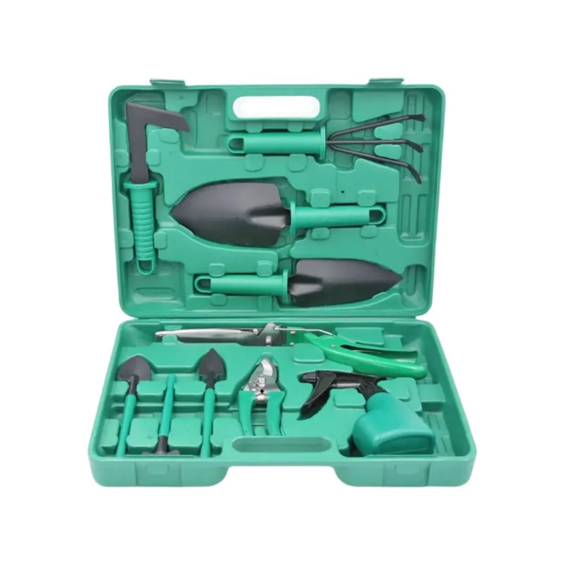 10Pcs Gardening Planting Accessories Tool Kit With Case Fh-18