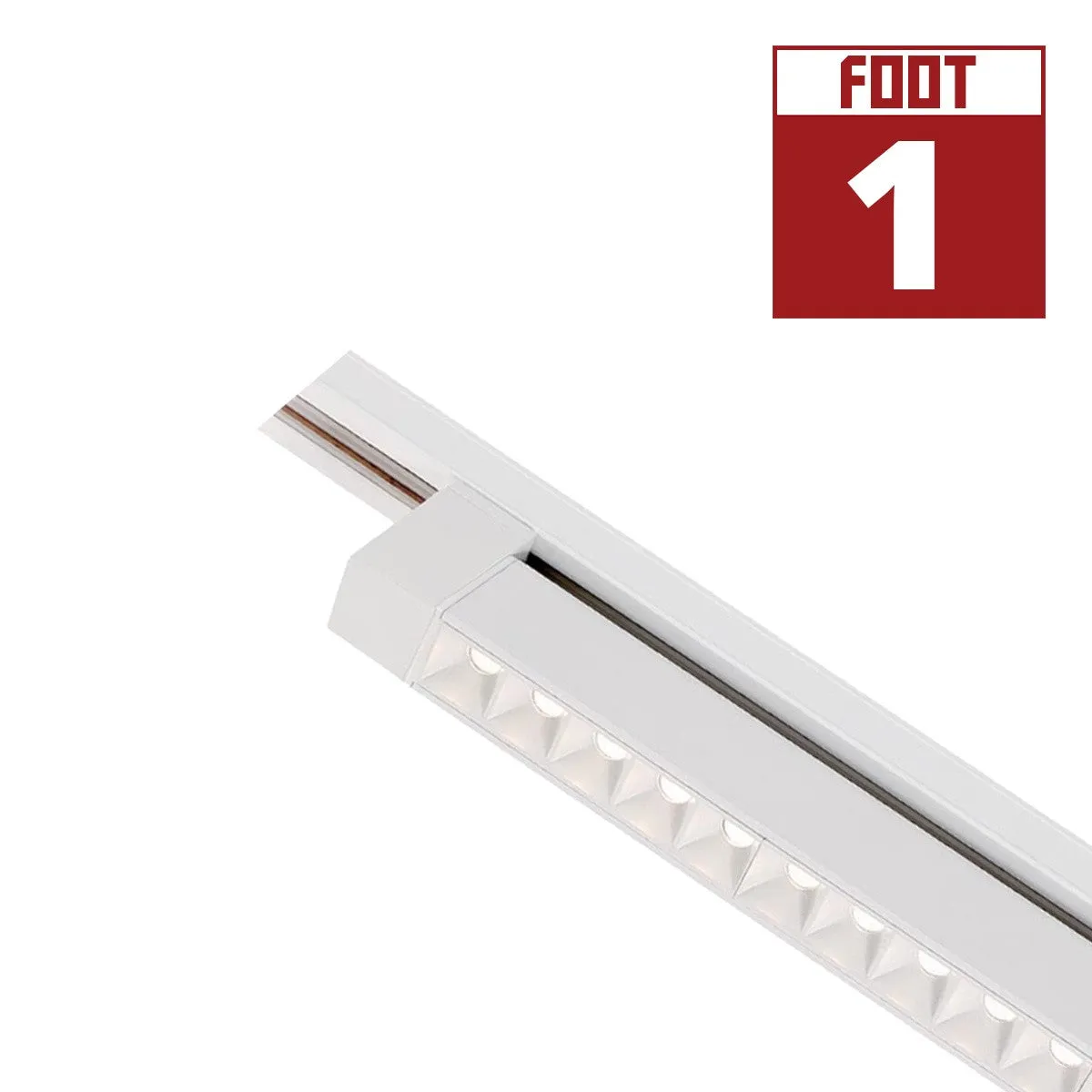 1ft LED Linear Track Bar 15W 1000 Lumens 3000K, Halo, 30°, White