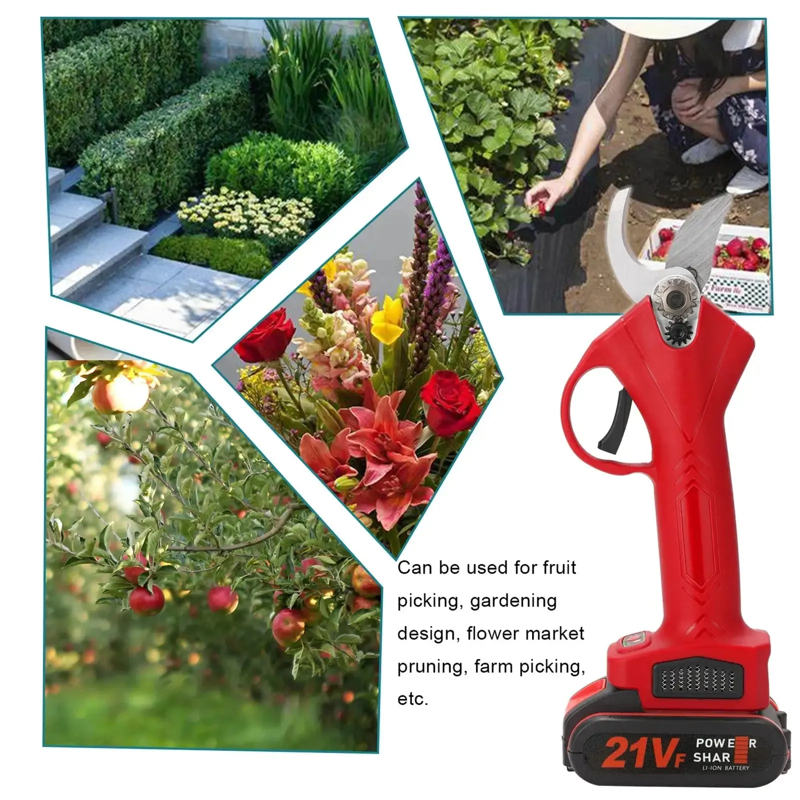 21V Cordless Electric Garden Pruner