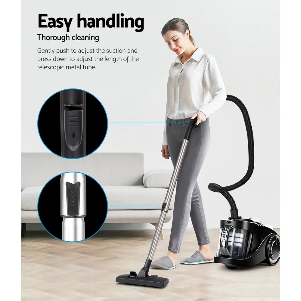 2200W Bagless Vacuum Multi-Cyclonic HEPA Cleaner, Devanti