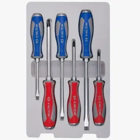 30206MR - King Tony 6Pc Go Thru Screwdriver Set