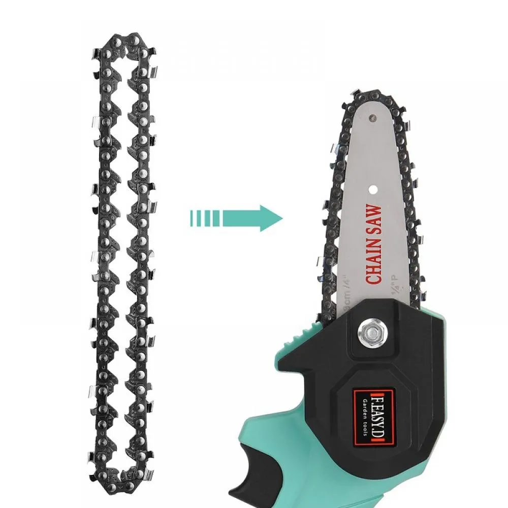 4 Inch 6 Inch Mini Chainsaw Chain, Replacement Chains for Cordless Handheld Mini Chainsaw, Guide Saw Chains for Pruning Shears and Wood Cutting