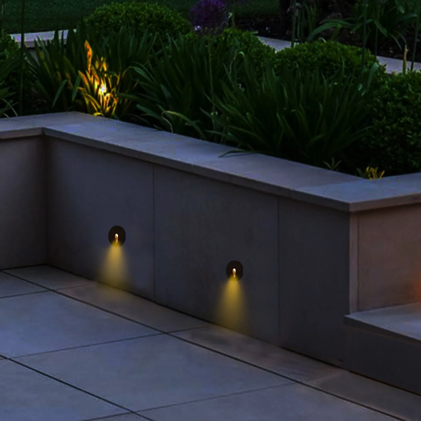 4PACK Outdoor Step Light 3W Pathway Garden Stair Light DC12V Warmwhite 3000K IP65