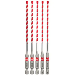 5/32" x 4" x 6" SHOCKWAVE Impact Duty™ Carbide Hammer Drill Bits - 5 PK