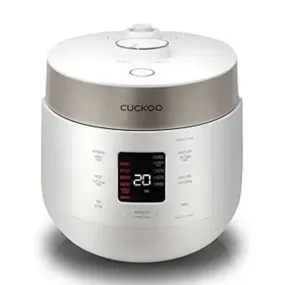 6-Cup Cuckoo Twin Pressure Rice Cooker & Warmer (White)