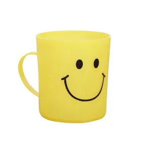 744 Unbreakable Plastic Coffee-Milk Fancy Smiley Mug