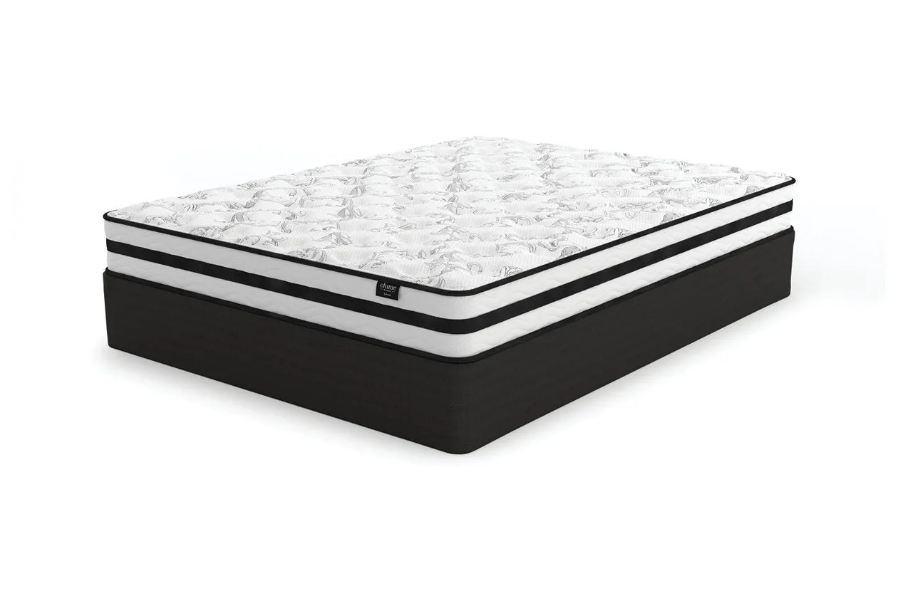 8 Inch Chime Innerspring White Queen Mattress in a Box