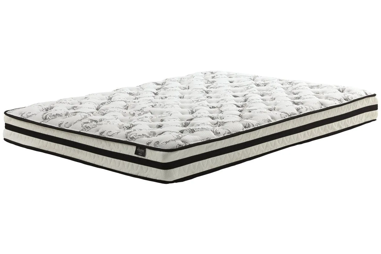 8 Inch Chime Innerspring White Queen Mattress in a Box