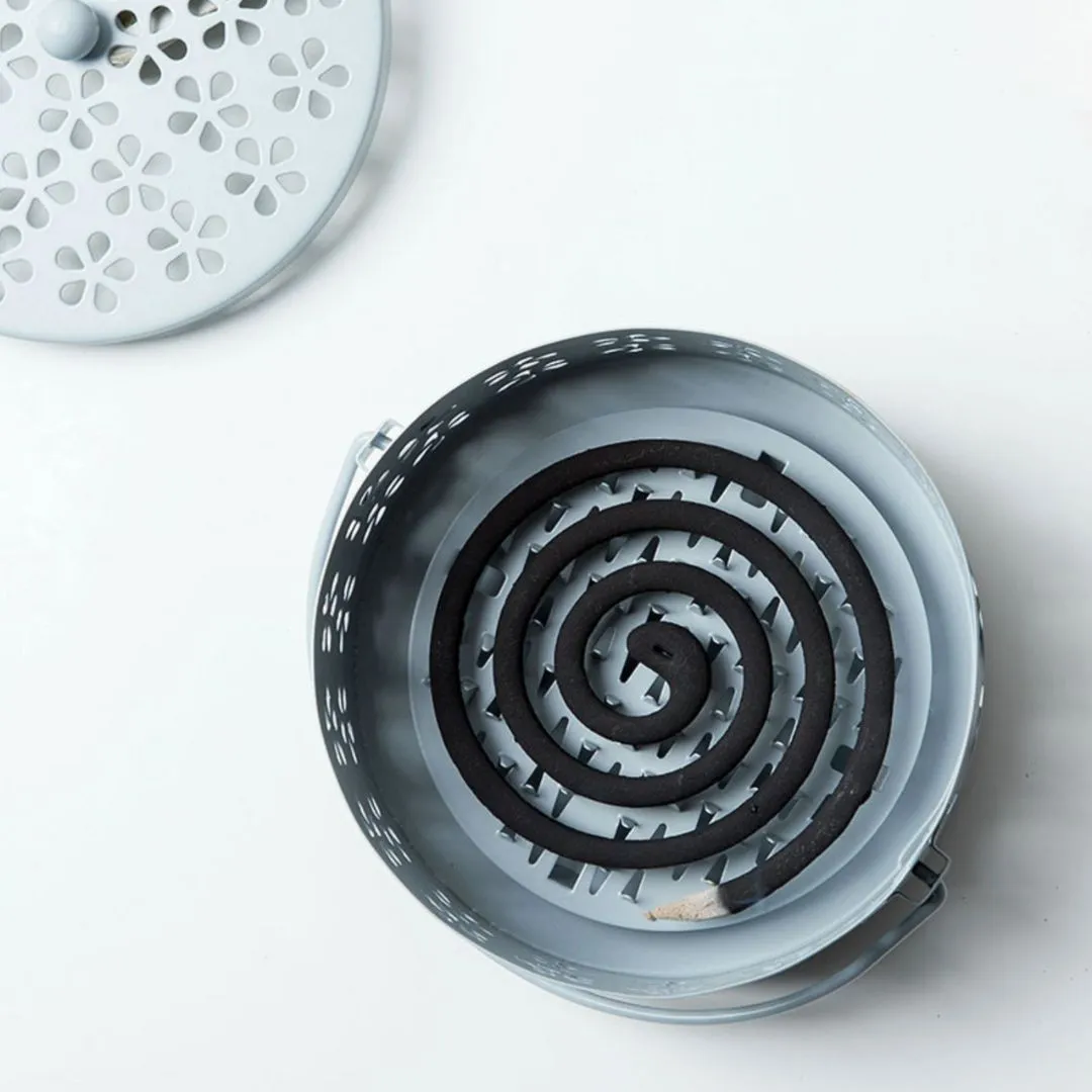 Aesthetic Mosquito Coil Holder | Metal Tray for Safe Coil Burning