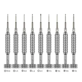 AMAOE 2D Precision Screwdriver For iPhone Android Mobile Phone Disassemble Openning Tools Kit 9PCS/Set