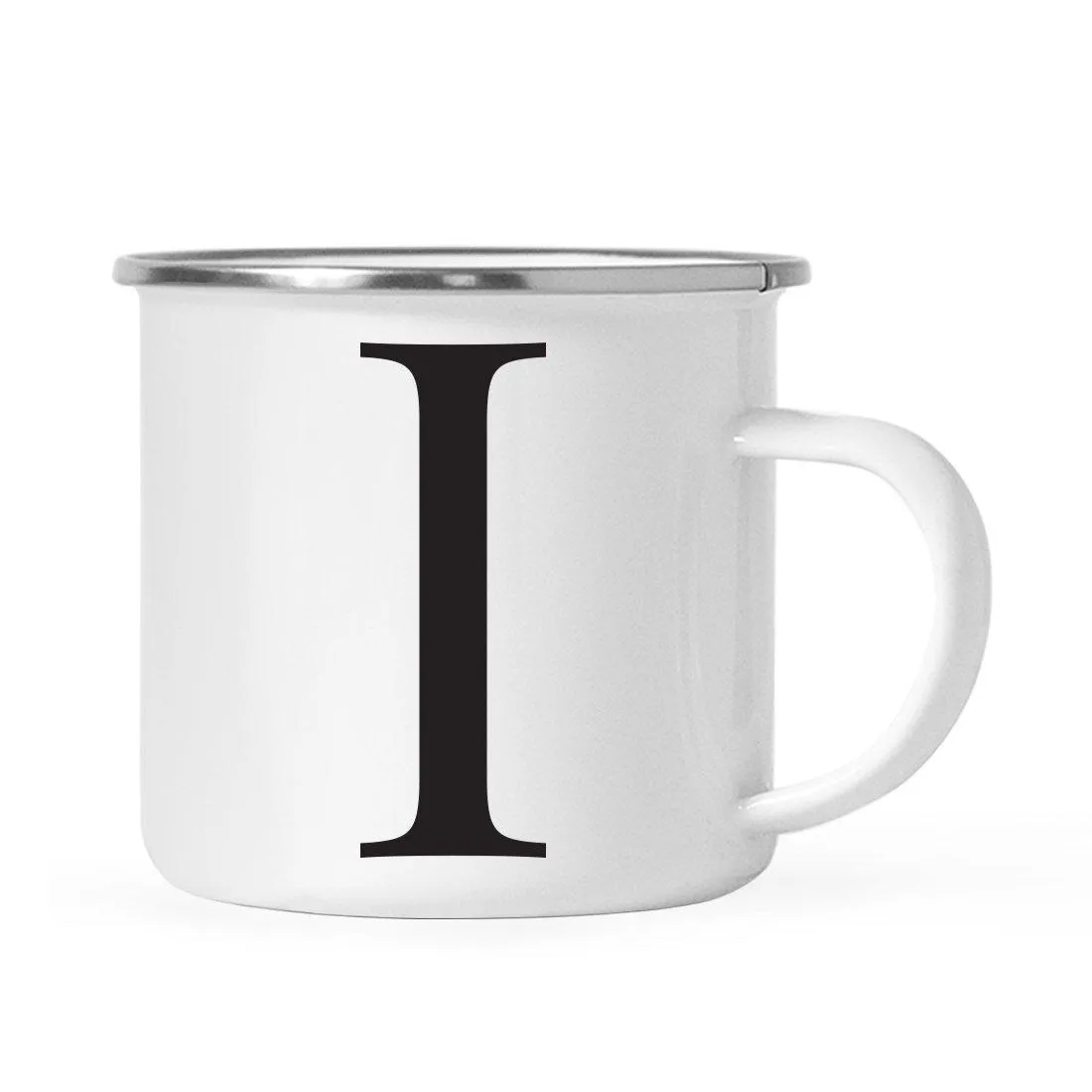 Andaz Press 11oz Formal Black Monogram Campfire Coffee Mug