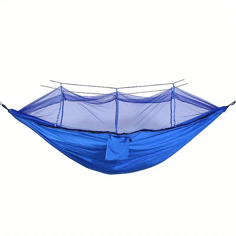 Anti-Rollover Double Hammock with Mosquito Net for Outdoor Camping and Home Use