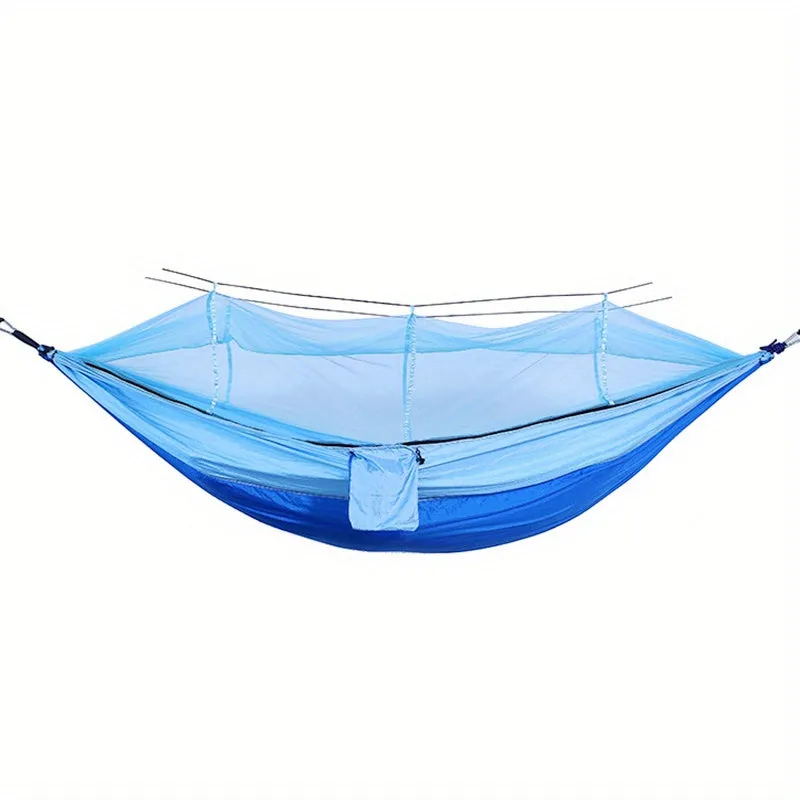 Anti-Rollover Double Hammock with Mosquito Net for Outdoor Camping and Home Use