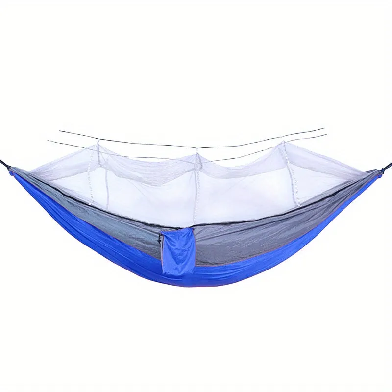 Anti-Rollover Double Hammock with Mosquito Net for Outdoor Camping and Home Use