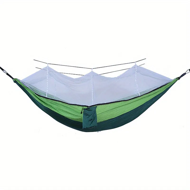 Anti-Rollover Double Hammock with Mosquito Net for Outdoor Camping and Home Use