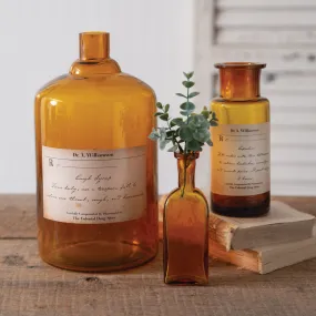 Antique-Inspired Apothecary Bottle - Capudine