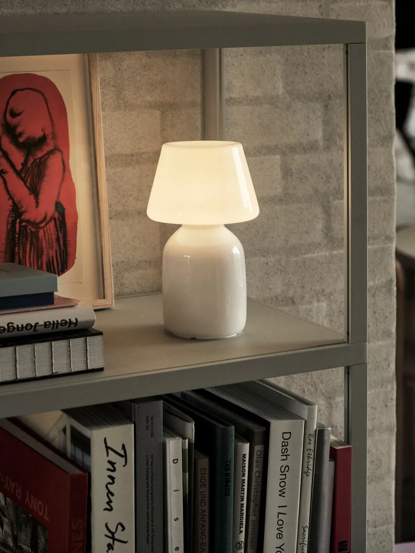 Apollo Portable Lamp | Rechargeable | Opal White | by HAY