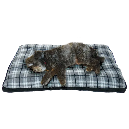 Arlee Pet Products Rover Crate Pad Hunter Plaid Slate Mattress Cushions