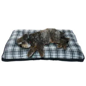 Arlee Pet Products Rover Crate Pad Hunter Plaid Slate Mattress Cushions