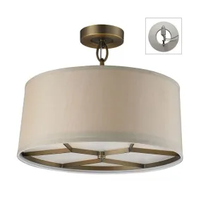 Baxter Three-Light Pendant with Recessed Light Kit