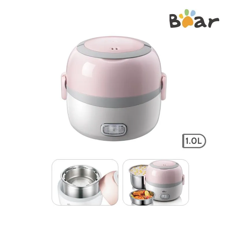 Bear Electric Lunch Box, Stainless Steel Rice Cooker, Mini Rice Cooker (DFH-B13E5)