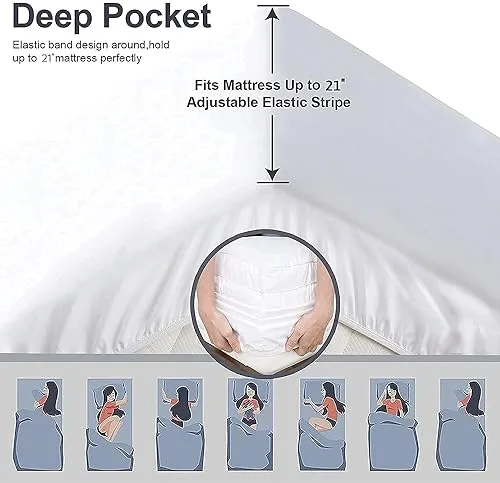 BedsPick Twin Mattress Pad, Extra Soft Mattress Topper, 400TC Cotton Pillow Top Protector with 8-21" Deep Pocket, 7D Spiral Fiber Cooling Mattress Cover, Dorm Room Essentials, Oeko-TEX Certified