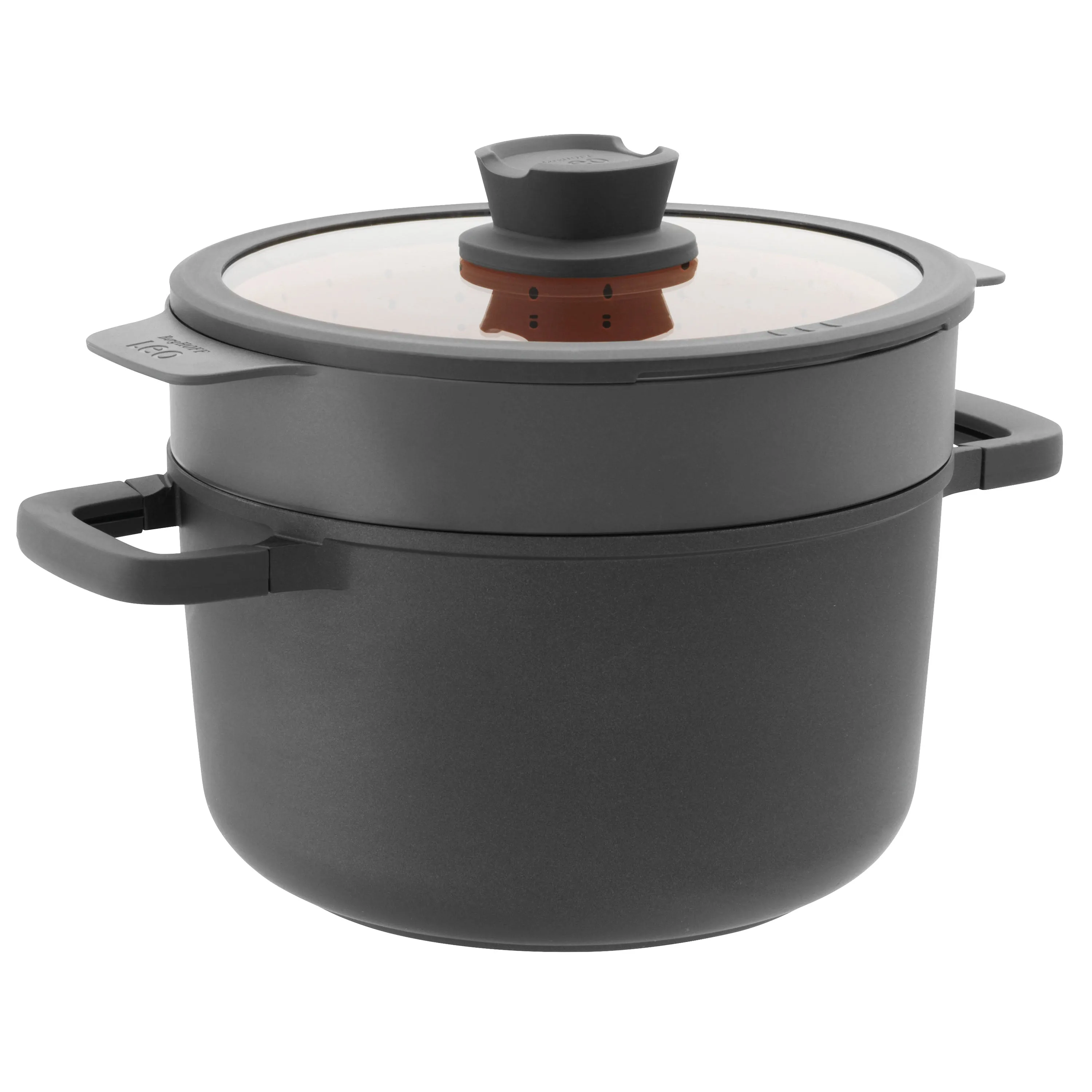 BergHOFF Leo Stone  Nonstick Ceramic 10" Stockpot 5.9qt, Recycled