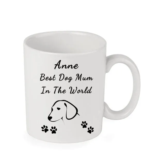 Best Dog Mum Personalised Mug