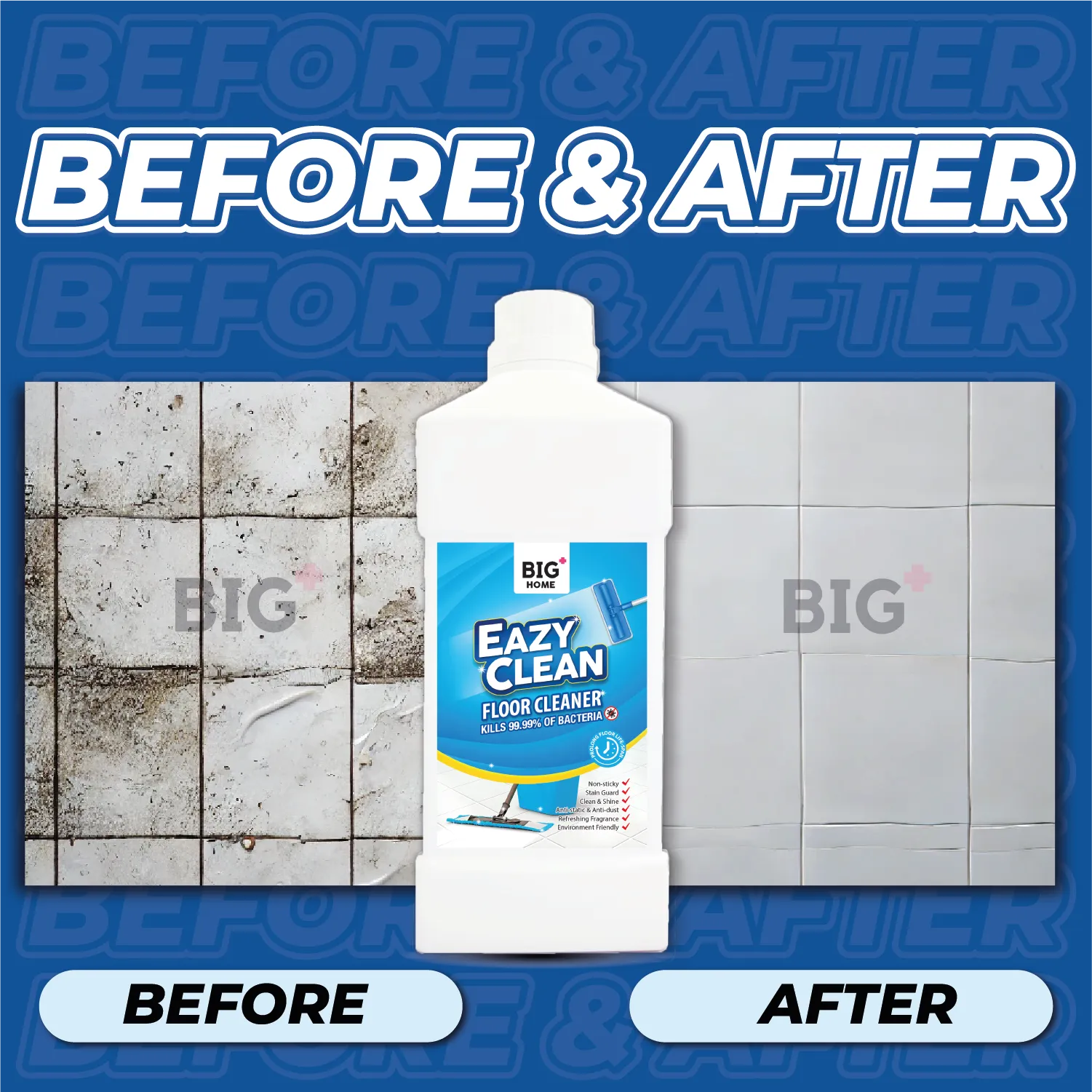 BIG  EazyClean Floor Cleaner | 2x1000ml