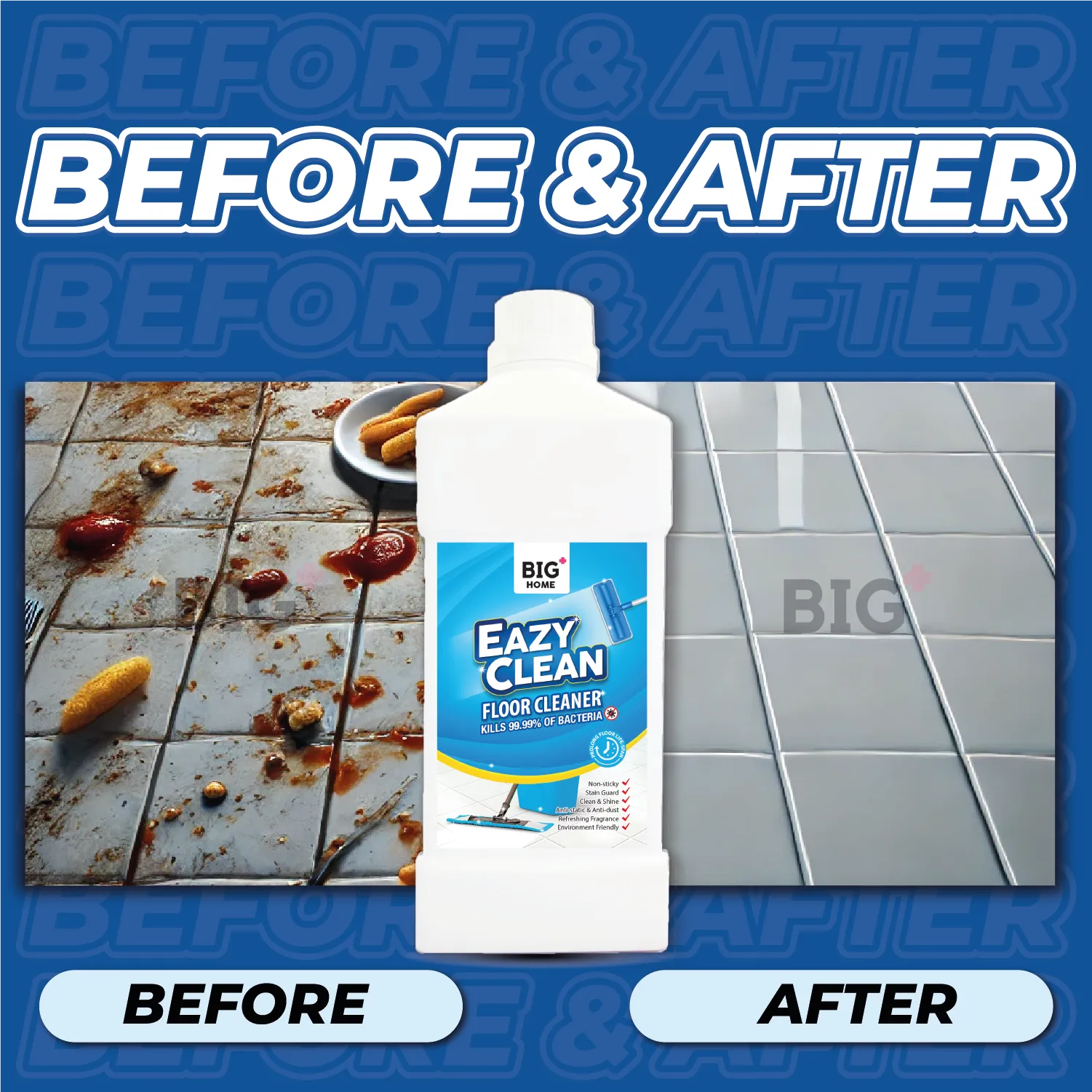 BIG  EazyClean Floor Cleaner | 2x1000ml