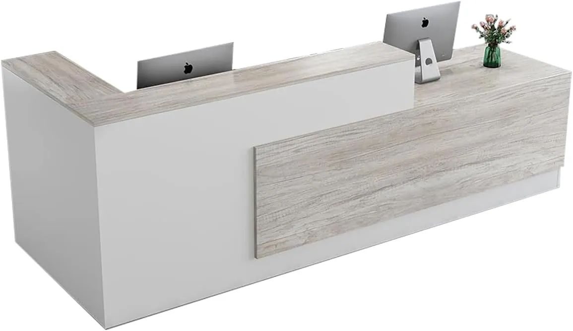 BirchBlend L shape Reception Desk