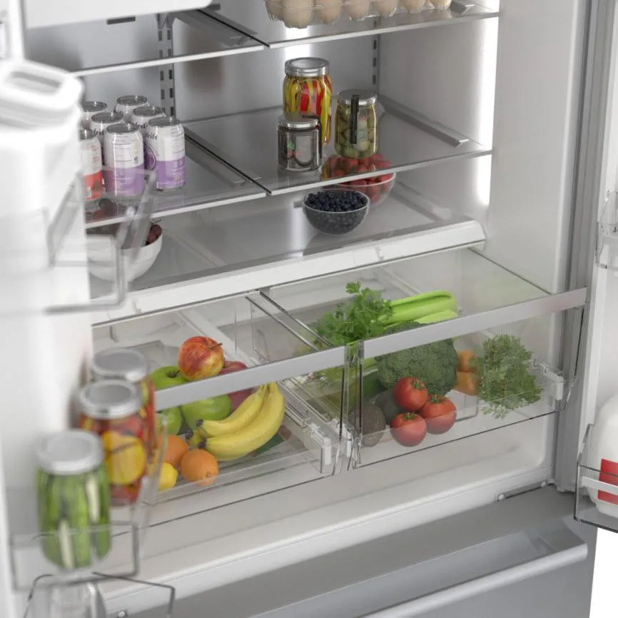 Bosch 36-inch, 20.8 cu.ft. Counter-Depth French 3-Door Refrigerator with QuickIcePro System™ B36CD50SNS