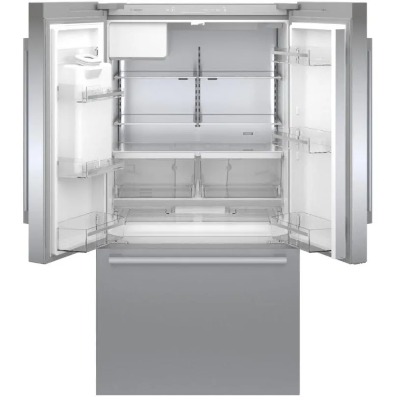 Bosch 36-inch, 20.8 cu.ft. Counter-Depth French 3-Door Refrigerator with QuickIcePro System™ B36CD50SNS