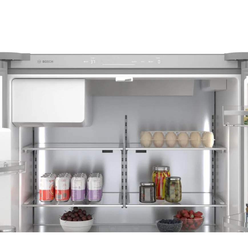 Bosch 36-inch, 20.8 cu.ft. Counter-Depth French 3-Door Refrigerator with QuickIcePro System™ B36CD50SNS