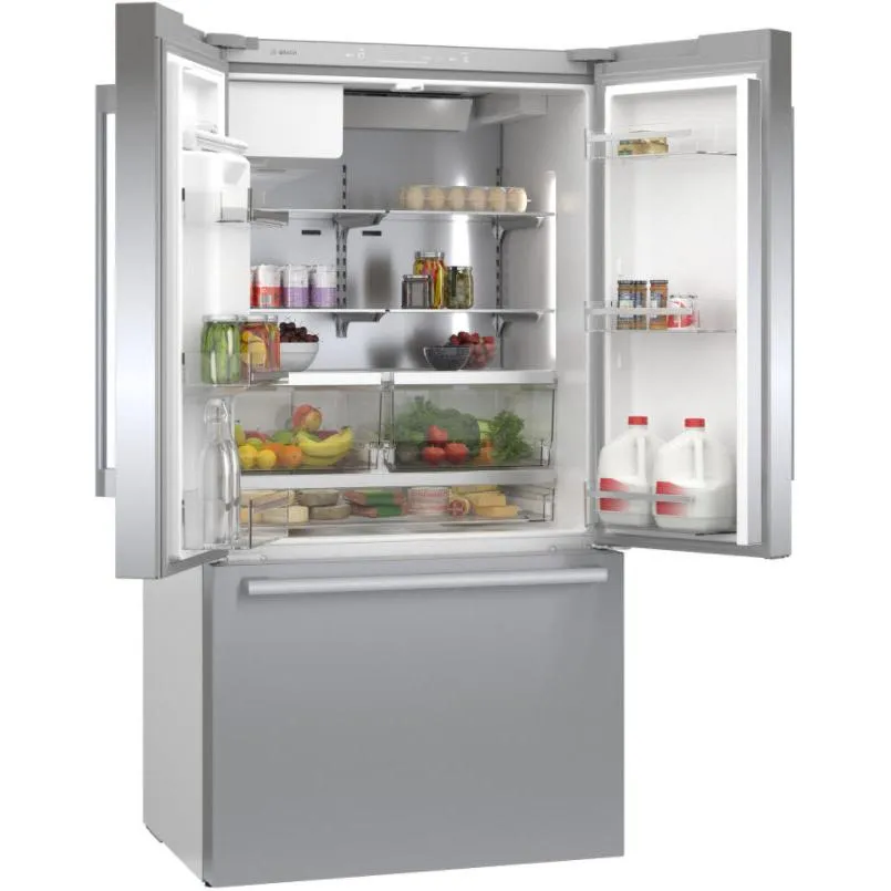 Bosch 36-inch, 20.8 cu.ft. Counter-Depth French 3-Door Refrigerator with QuickIcePro System™ B36CD50SNS