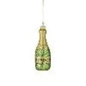 Bottle of Bubbles Christmas Tree Ornament - Glass