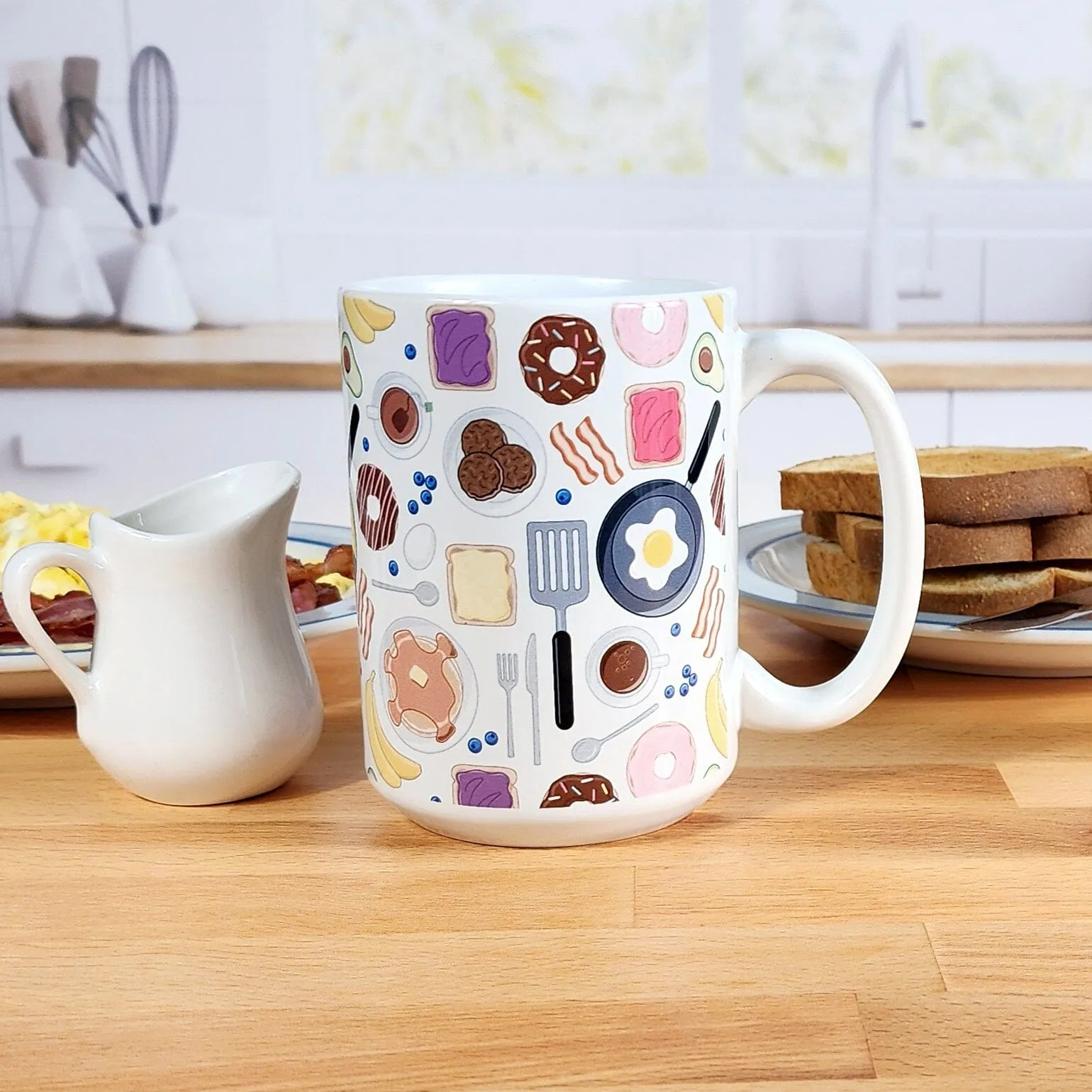 Breakfast Pattern Mug