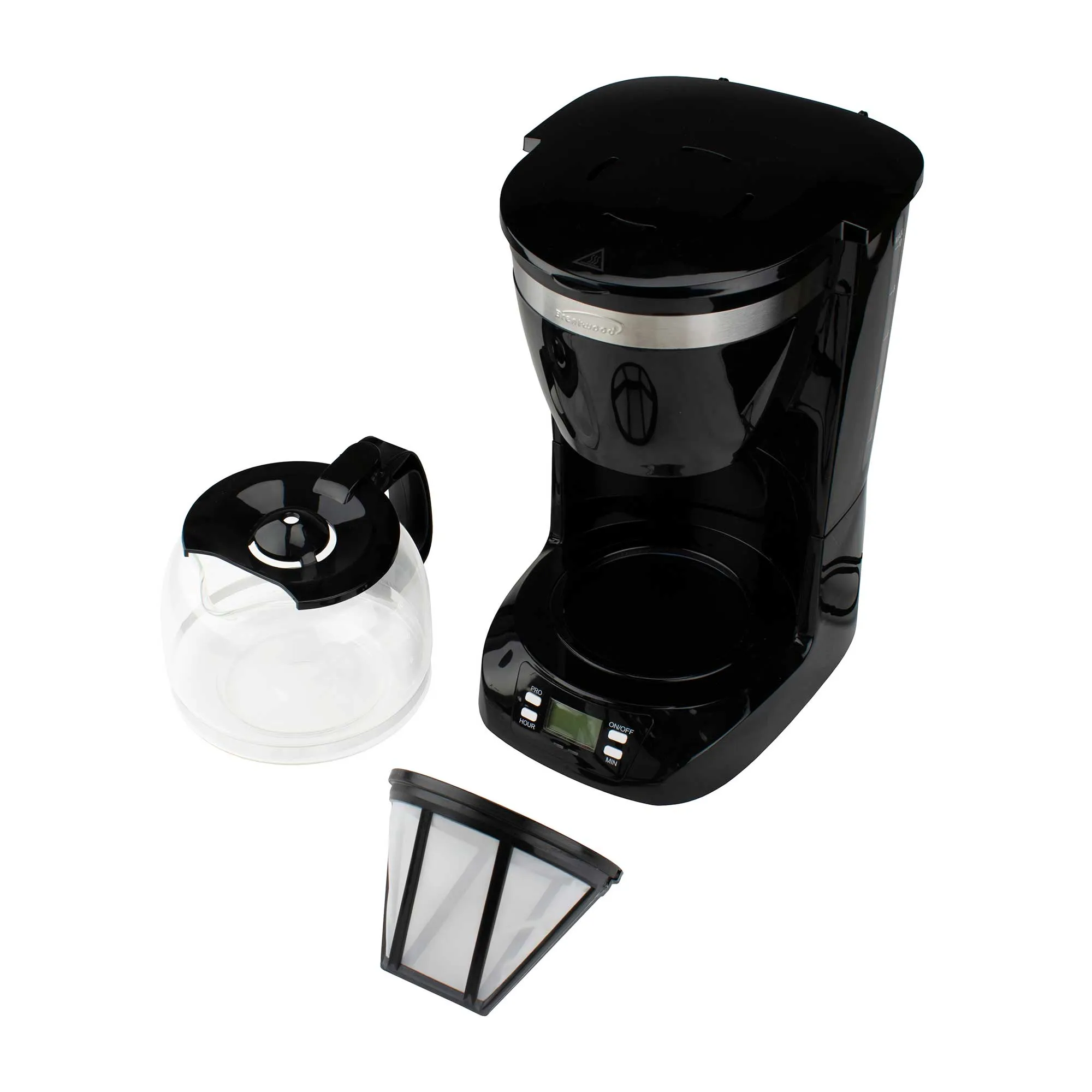 Brentwood TS-219BK 10 Cup Digital Coffee Maker, Black