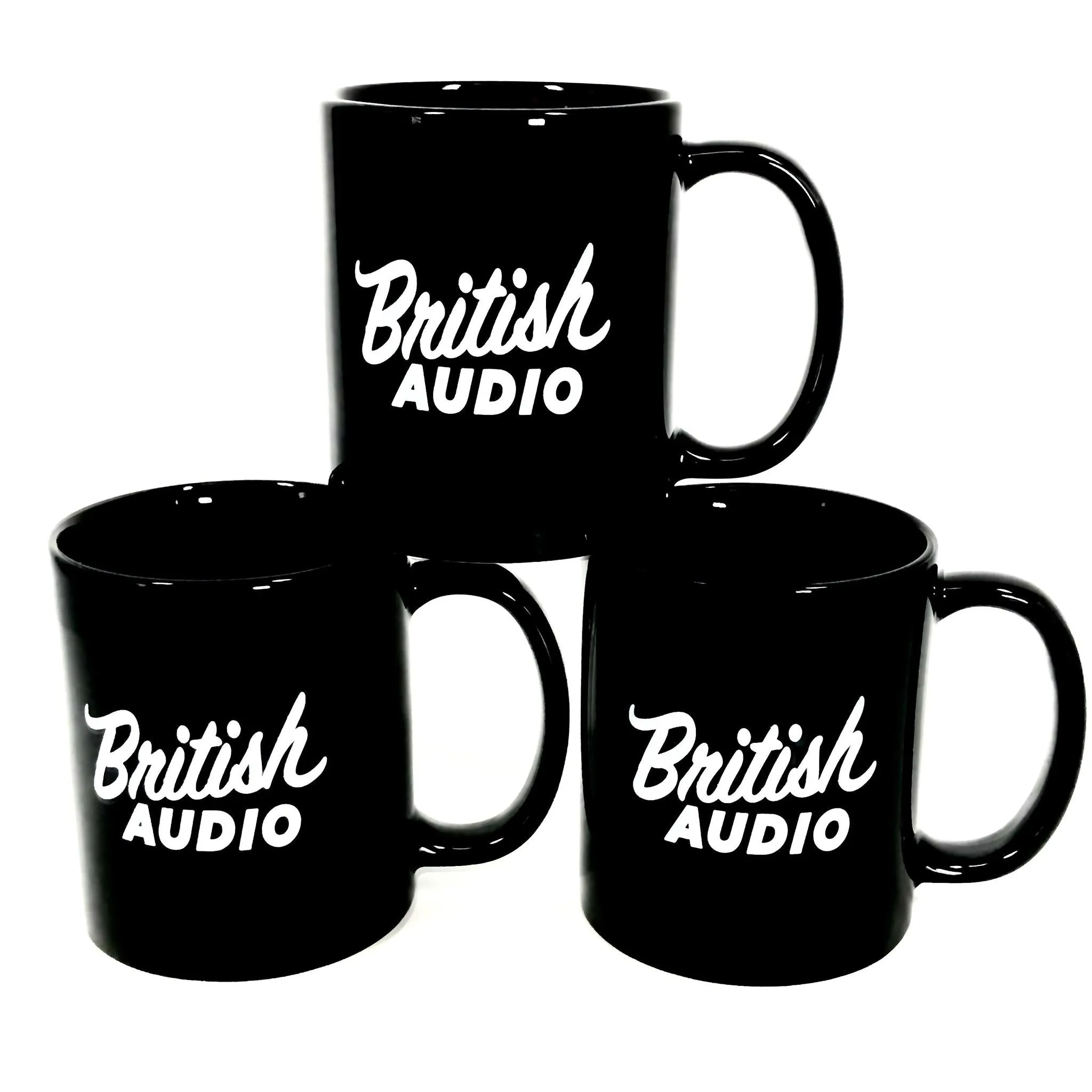 British Audio Black Ceramic Coffee Mug