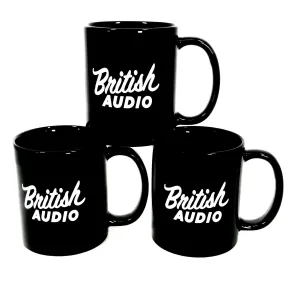 British Audio Black Ceramic Coffee Mug