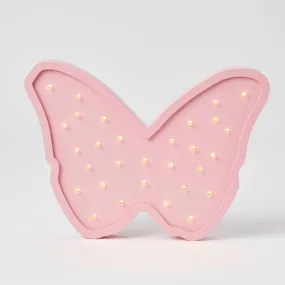 Butterfly Pink Wooden Light by Pilbeam Living