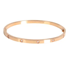 Cartier Love Diamond Bracelet in 18K Rose Gold 0.21 CTW