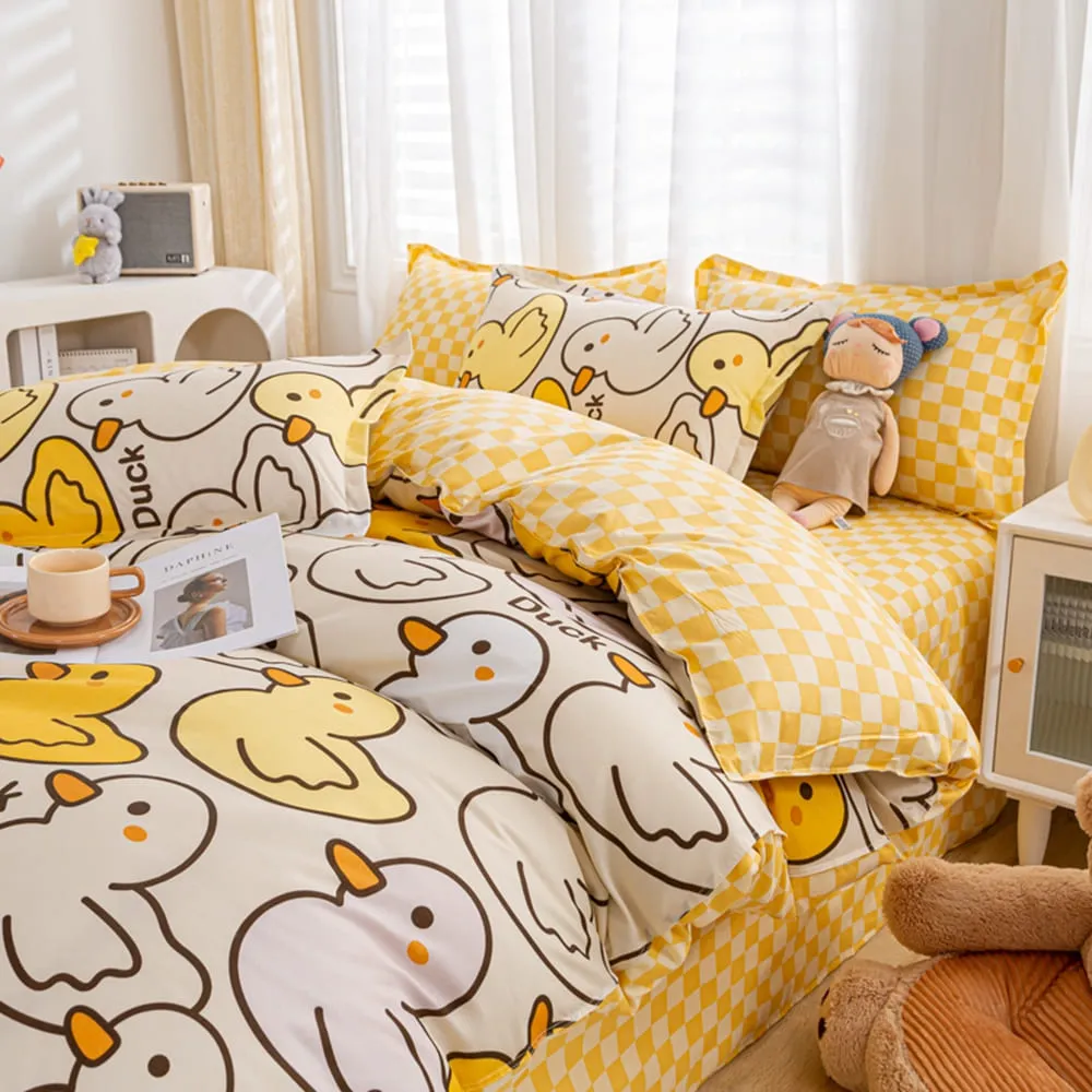 Cartoon Quack Quack Duck Bedding Sets