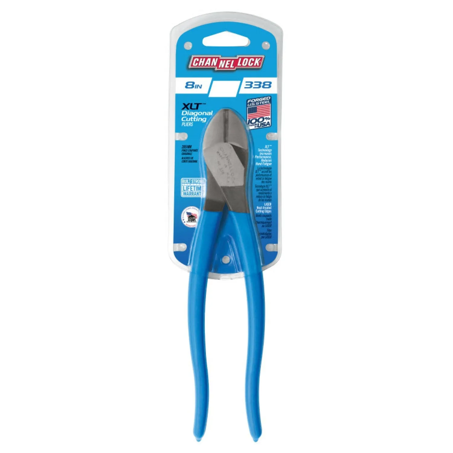 Channellock 338 8-Inch XLT Diagonal Cutting Pliers