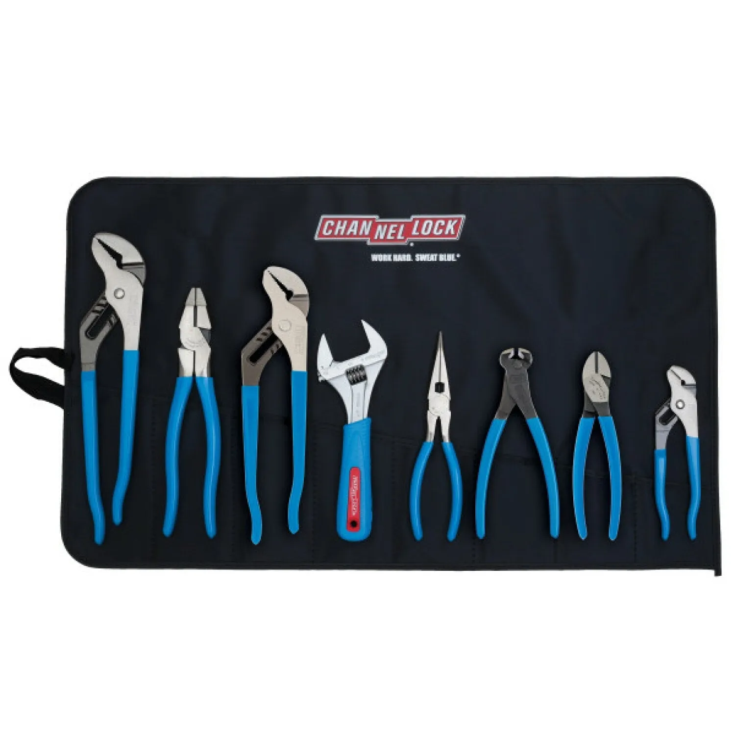 Channellock TOOL ROLL-8 8-Piece Professional Tool Set with Tool Roll