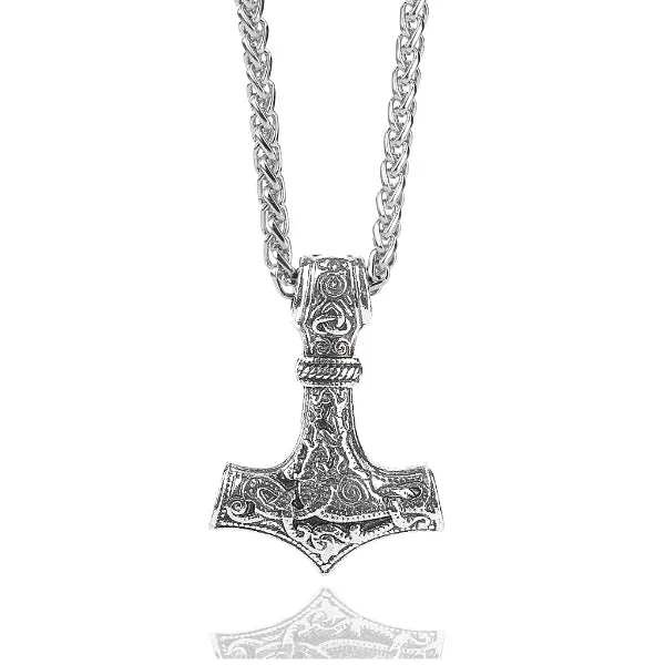 Classy Men Thor's Hammer Pendant Necklace