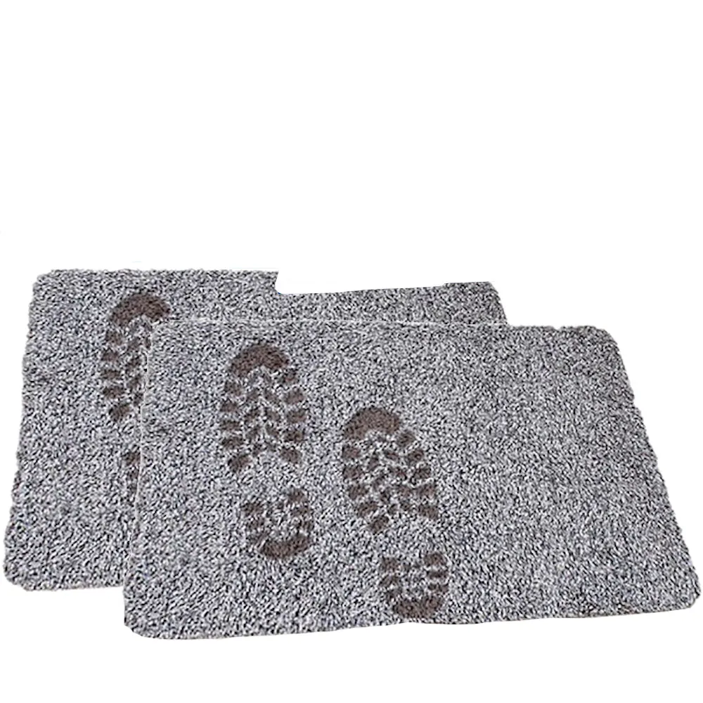 Clean Step Mat Doormat - Gray  (18" x 28") 2 Pack