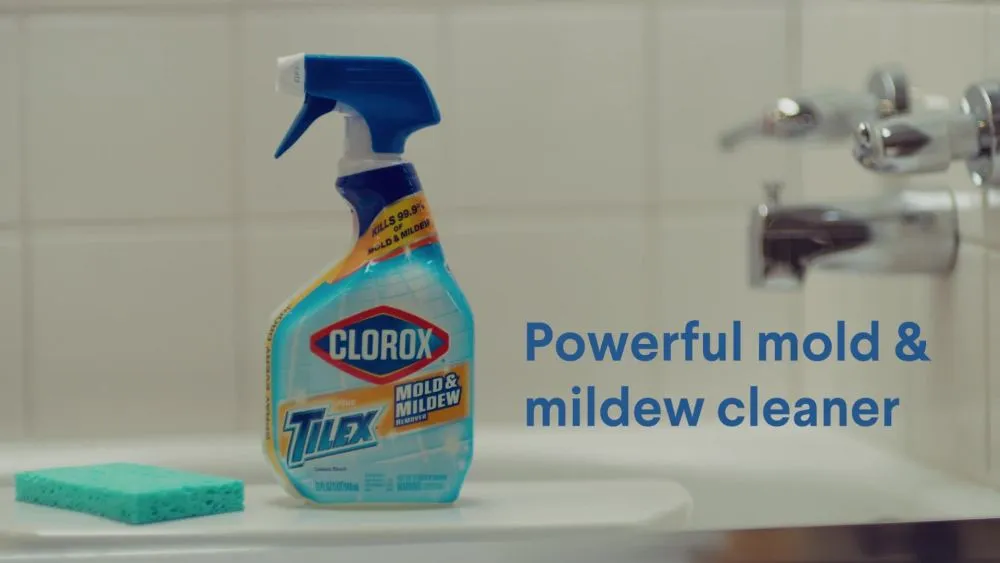 Clorox Plus Tilex Daily Shower Bathroom Cleaner Spray, 32 fl oz